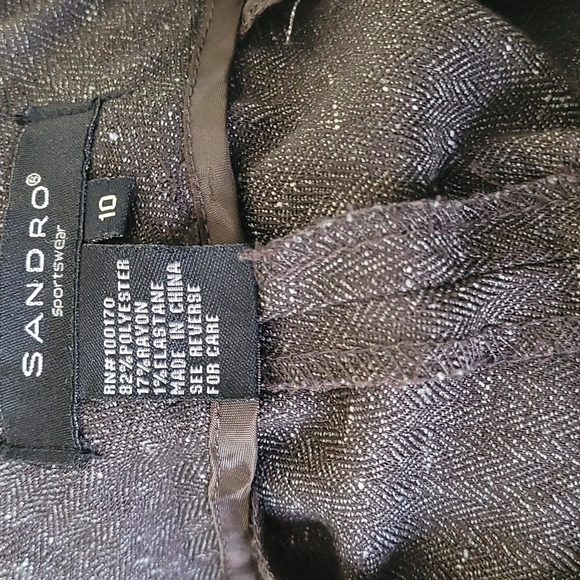 Sandro Tweed Dress Pants Size 10 - Picture 8 of 9